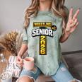 Wrestling Senior Night Senior 2026 Faith Cross Graduation Comfort Color Blast T-Shirt Fern