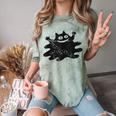 Yk2 Grunge Scary Cat With Tail Tomboy 90s Nostalgia Indie Comfort Color Blast T-Shirt Fern