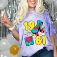 1981 Retro Raised In The 80s Old School Nostalgia Vibes Comfort Color Blast T-Shirt Amethyst