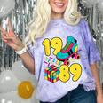 1989 Retro Raised In The 80s Old School Nostalgia Vibes Comfort Color Blast T-Shirt Amethyst