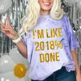 2018 Done High School Senior Graduation New Years Eve Shirt Comfort Color Blast T-Shirt Amethyst