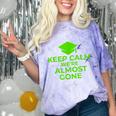 2018 Graduation Red Green High School Color Comfort Color Blast T-Shirt Amethyst