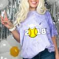 2018 Softball Senior Graduation Shirt For Girls Grad Comfort Color Blast T-Shirt Amethyst