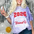 2026 Senior Band Brother Class Of 2026 Parent Graduation Comfort Color Blast T-Shirt Amethyst