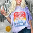 2nd Grade Level Complete Graduation Student Video Gamer Comfort Color Blast T-Shirt Amethyst