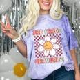 3rd Grade Graduation Cute Groovy Last Day Of Third Grade Comfort Color Blast T-Shirt Amethyst