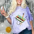 70s 80s 90s Retro Party Costume Nostalgia Cassette Comfort Color Blast T-Shirt Amethyst