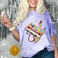 80s 90s Retro Halloween's Party Costume Nostalgia Cassette Comfort Color Blast T-Shirt Amethyst