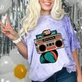 80s 90s Retro Party Costume Nostalgia Boombox Music Hip Hop Comfort Color Blast T-Shirt Amethyst
