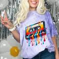 80s 90s Retro Party Costume Nostalgia Cassette Comfort Color Blast T-Shirt Amethyst