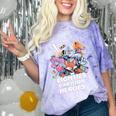 80's Cartoon Heroes Apparel For Retro Nostalgia Fans Comfort Color Blast T-Shirt Amethyst
