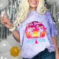 80s Fashion Girls Just Wanna Have Fun 1980s Nostalgia Comfort Color Blast T-Shirt Amethyst
