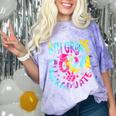 8th Grade Graduate 2024 Graduation Last Day Of School Tie Comfort Color Blast T-Shirt Amethyst