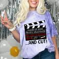 8th Grade Graduation 2026 Graduate Clapperboard Comfort Color Blast T-Shirt Amethyst