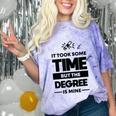 Adult College Graduation Comfort Color Blast T-Shirt Amethyst