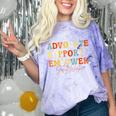 Advocate Support Empower Groovy Social Worker Graduation Comfort Color Blast T-Shirt Amethyst