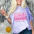 Advocate Support Empower Groovy Social Worker Graduation MSW Comfort Color Blast T-Shirt Amethyst