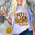 African American Girl Graduation Shirt Senior 2019 Comfort Color Blast T-Shirt Amethyst