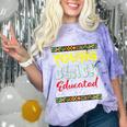 African American High School Graduation Grad Shirt Comfort Color Blast T-Shirt Amethyst