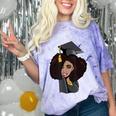 African Woman Educated Graduation 2019 Proud Comfort Color Blast T-Shirt Amethyst