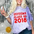 & Red Class Of 2018 Senior Graduation T Shirt Comfort Color Blast T-Shirt Amethyst