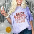 Anti Social Moms Club On Back Retro Introvert Unsociable Comfort Color Blast T-Shirt Amethyst Anti Social Moms Club On Back Retro Introvert Unsociable Comfort Color Blast T-Shirt Amethyst