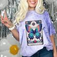 Antisocial Butterfly Introvert Distressed Comfort Color Blast T-Shirt Amethyst