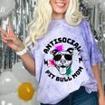 Antisocial Pit Bull Mom Pittie Introvert Dog Lover Pit Bull Raglan Baseball Tee Comfort Color Blast T-Shirt Amethyst