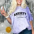 Anxiety University Anxious Antisocial Introvert Comfort Color Blast T-Shirt Amethyst Anxiety University Anxious Antisocial Introvert Comfort Color Blast T-Shirt Amethyst