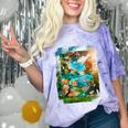 Aqua In The Skies Frutiger Aero Comfort Color Blast T-Shirt Amethyst Aqua In The Skies Frutiger Aero Comfort Color Blast T-Shirt Amethyst