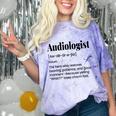 Audiologist Audiology Student Graduation Ear Doctor Comfort Color Blast T-Shirt Amethyst