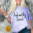 Awkwardly Social Introvert Anxious Socially Awkward Comfort Color Blast T-Shirt Amethyst Awkwardly Social Introvert Anxious Socially Awkward Comfort Color Blast T-Shirt Amethyst