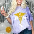 Bachelor Of Science Nursing Graduation Comfort Color Blast T-Shirt Amethyst