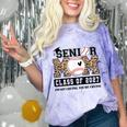 Baseball Senior Class Of 2027 Senior 2027 Graduation Women Comfort Color Blast T-Shirt Amethyst