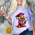 Bearded Dragon Graduation Kindergarten Elementary Girl Boy Comfort Color Blast T-Shirt Amethyst