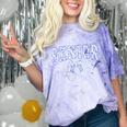 Blue Bow Coquette Floral Senior 2026 Graduation Class Comfort Color Blast T-Shirt Amethyst