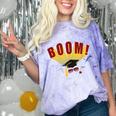 Boom Graduation Hat And Diploma For Proud Graduate Comfort Color Blast T-Shirt Amethyst