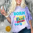 Born In The 80's But 90's Made Me Nostalgia Cassette Tape Comfort Color Blast T-Shirt Amethyst