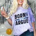 Born To Argue Graduation Lawyer Advocate Attorney Law Comfort Color Blast T-Shirt Amethyst