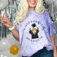 Boys Girls Kindergarten Graduate Sloth Graduation Cap Comfort Color Blast T-Shirt Amethyst