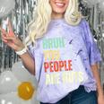 Bruh You People Are Nuts Introvert Saying Mean Comfort Color Blast T-Shirt Amethyst