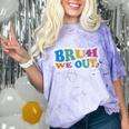 Bruh We Out Seniors End Of School Student Graduation Class Comfort Color Blast T-Shirt Amethyst