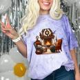 Cat Lover I'd Rather Be Home With My Cats Introvert Cozy Comfort Color Blast T-Shirt Amethyst