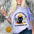 Cat Shirt Introvert Sorry I Can’t Go I’m An Indoor Cat Comfort Color Blast T-Shirt Amethyst Cat Shirt Introvert Sorry I Can’t Go I’m An Indoor Cat Comfort Color Blast T-Shirt Amethyst
