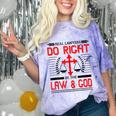 Christian Lawyer Attorney Law Student Graduation Exam Comfort Color Blast T-Shirt Amethyst