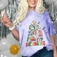 Christmas Audiology Tree Audiology Student Graduation Comfort Color Blast T-Shirt Amethyst