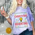 Christmas Inventing Team Inventing Introvert Xmas Comfort Color Blast T-Shirt Amethyst Christmas Inventing Team Inventing Introvert Xmas Comfort Color Blast T-Shirt Amethyst