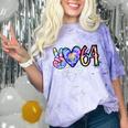 Class Of 1964 Shirt Tie Dye Senior Graduation Class Reunion Comfort Color Blast T-Shirt Amethyst