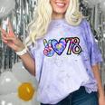 Class Of 1978 Shirt Tie Dye Senior Graduation Class Reunion Comfort Color Blast T-Shirt Amethyst