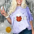 Class Of 2018 Basketball Senior Graduation Shirt Grad Comfort Color Blast T-Shirt Amethyst
